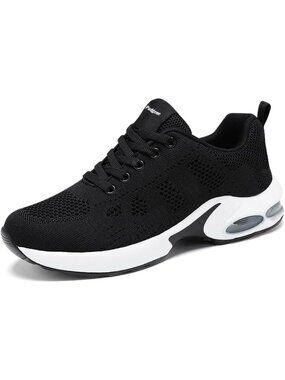 〽️Women's Athletic Running Sneakers Black Closed Toe Low Top Breathable Mesh